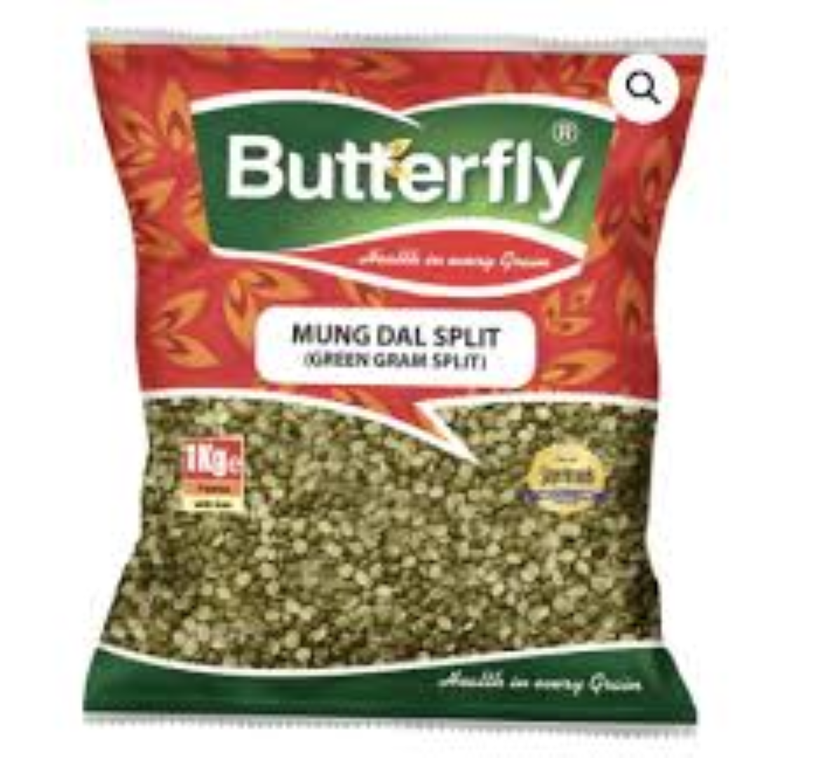 BUTTERFLY MUNG DAL SPLIT (GREEN GRAM SPLIT) 500G